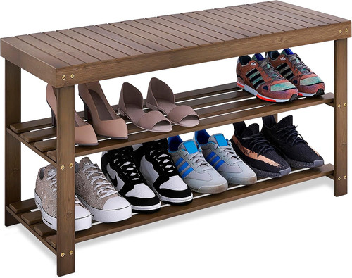 Bamboo shoe rack bench tier - rack, bench,