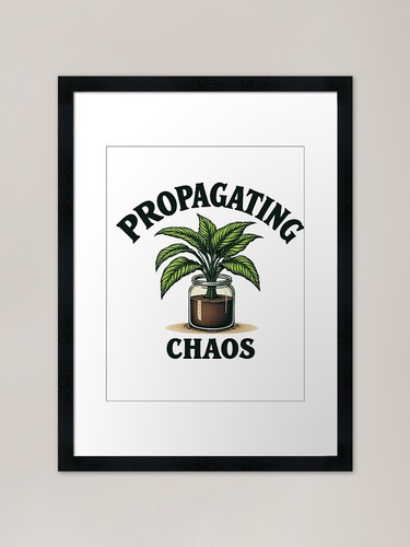 Vintage botanical chaos framed - vintage,