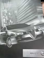 The Alfa Romeo GT Car Sales Information Brochure Tech Spec Frameable 2007