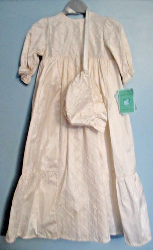 Long cream embroidered - embroidered, silk