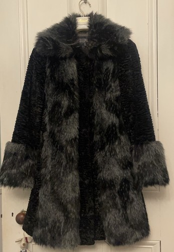 Woman faux fur persian - woman, lamb