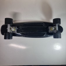 Cruiser Skateboard Black 22" x 6" Retro Style Plastic Board 