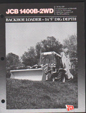 1989, JCB 1400B-2WD Backhoe