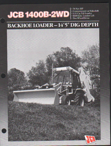 1989 jcb 1400b 2wd backhoe - jcb,