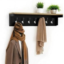 Black Wall Mounted Coat Rack