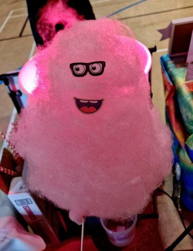 Edible candy floss faces - candy,