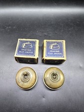 2 1920s Brass Vitreous Crabtree Light Switches Dolly Switch Boxed 1 Way 5 Amp