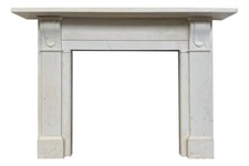 Antique white marble fireplace surround  Early 19th Century Regency Victorian