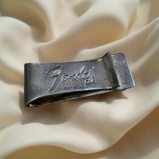 Hallmarked Sterling Silver 925 Fender Club Money Clip *Rare*