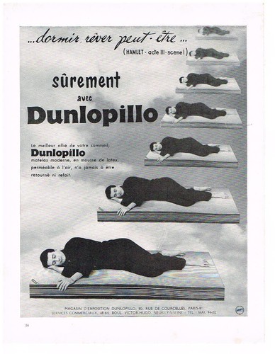 Advertising 1958 dunlopillo - advertising,