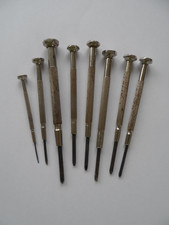 Vintage Watchmakers Screwdrivers x8