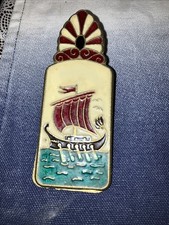 Vintage Brass Enamel Bulldog