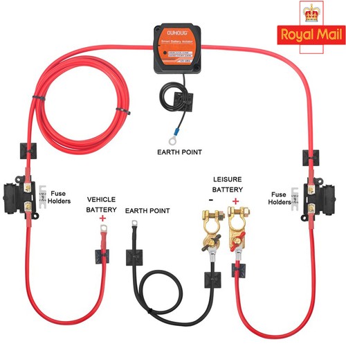 Split charge relay kit - split,