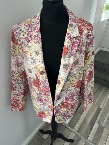 Monsoon floral jacket size 18 - jacket,