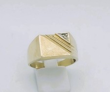 Solid 10ct yellow gold - gold, men’s