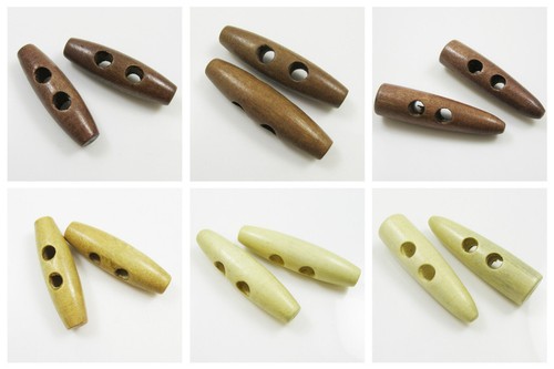 Wooden duffle buttons 40mm - buttons,