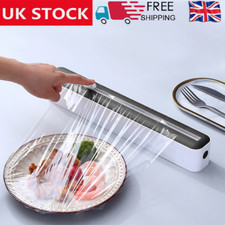 Cling Film Wrap Dispenser Slide Cutter Kitchen Cling-Film Holder Food Storage