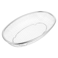  Stainless Steel Colander: Kitchen Metal Basin Colander Oval Mesh Strainer