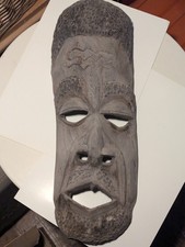 african carved mask 56 x 20 cm