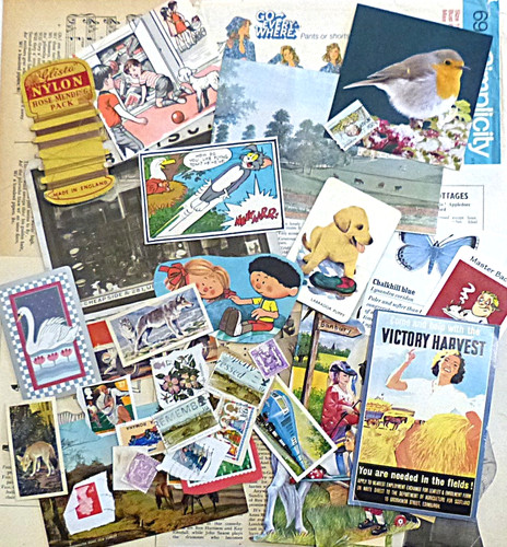Vintage ephemera paper - 20+,