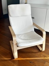 Poltrona Ikea Poang Bianca.