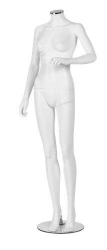 Female headless matt - matt, white