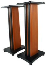 (2) Rockville SS28C Classic Wood Grain 28" Speaker Stands Fits KRK RP5G4WN