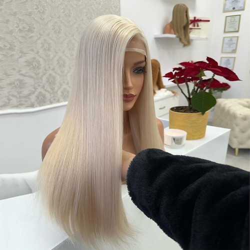 Long straight mixed blonde - straight,