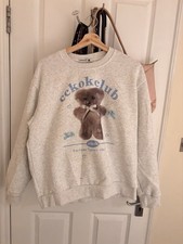 Hoodie, Grey, Size M, Teddy