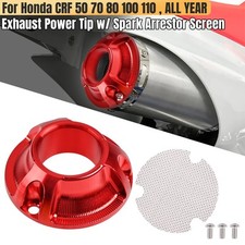 Exhaust Power Tip w/ Spark Arrestor Screen For Honda XR CRF 50 70 80 100 110 BE