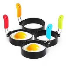 1-6x NON STICK Metal EGG RINGS KITCHEN CRAFT POACHING POACHED FRIED EGG RING
