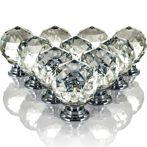 Crystal glass door knobs - door,