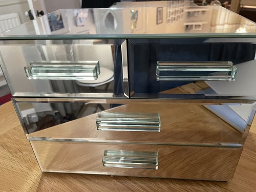 Large mirrored glass jewellery - glass,