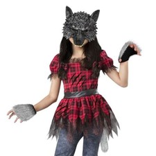 Novelty Wolf Mask, Gloves, and