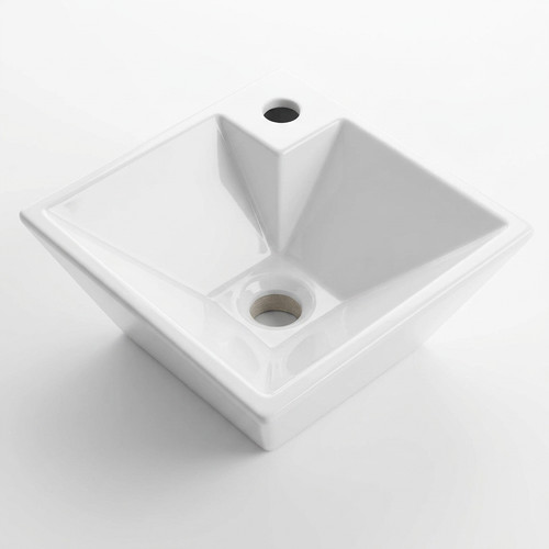 Corner wall hung basin - wall,