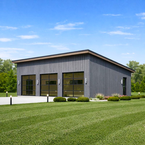 Modern car garage - car,