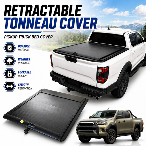 Manual retractable tonneau - retractable,