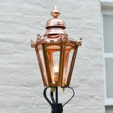 63cm Copper Hexagon Victorian