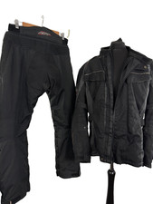 RST Mens Motorcycle Set Jacket 2XL 46 in Trousers L 34 in Black Textile Riding