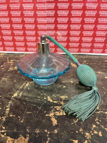 Vintage glass blue - glass, perfume