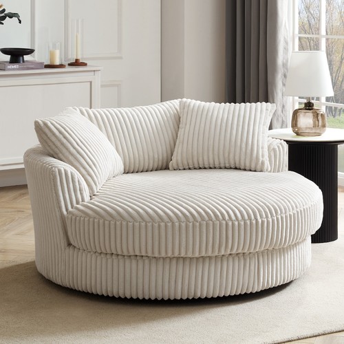 Seater swivel loveseat cream - seater,