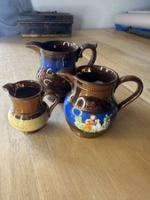  Antique copper luster pitcher