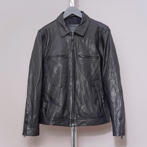 All saints leather jacket - saints, mens