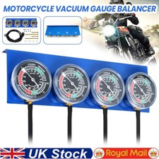 Motorcycle Carb Carburettor Vacuum Balancer Synchronizer Gauge 2/4 Cylinder Kit