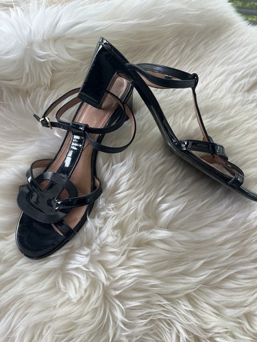 Clergerie black patent sandals - black,