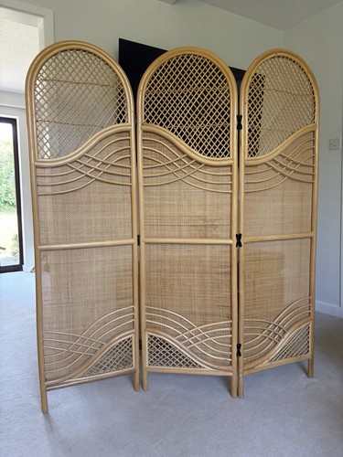 Vintage bamboo room divider - room,