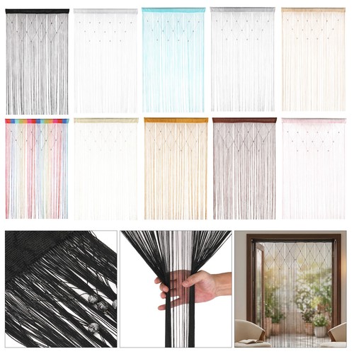 Hanging beaded curtain string - curtain,