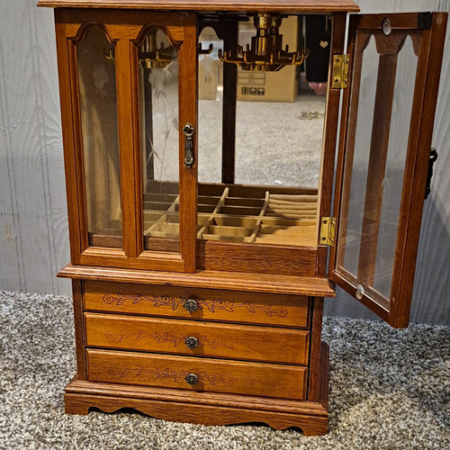 Vintage wood glass - &, jewelry