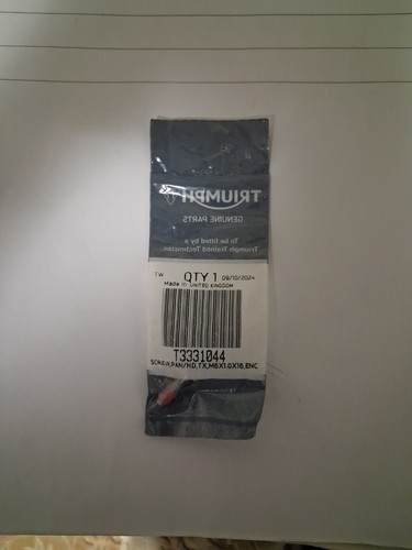Genuine triumph parts screw - triumph,