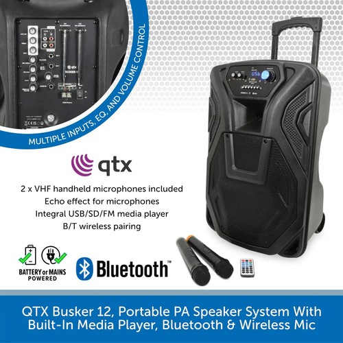 Qtx busker portable pa - qtx,